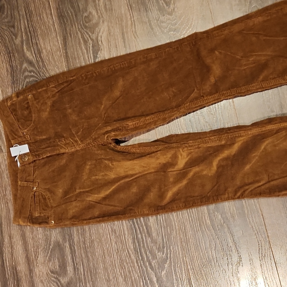 ❤️ NWT! ANTONIO MELANI ARIA HIGH RISE FLARE CORDUROY PANTS / JEANS In SEPIA, 2 - Picture 5 of 8
